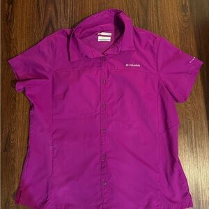 Columbia Magenta Outdoor Shirt